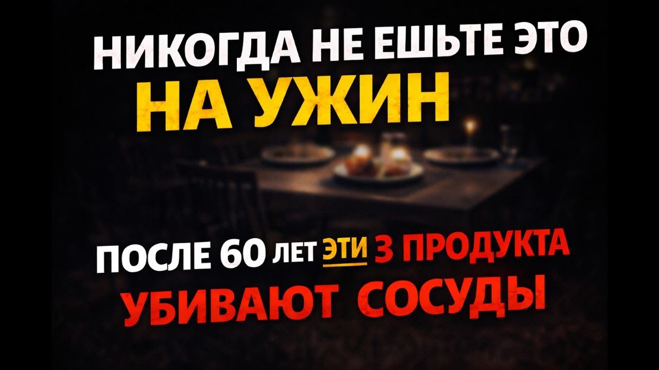 Никогда не ешьте ЭТО на ужин, если вам за 60!
