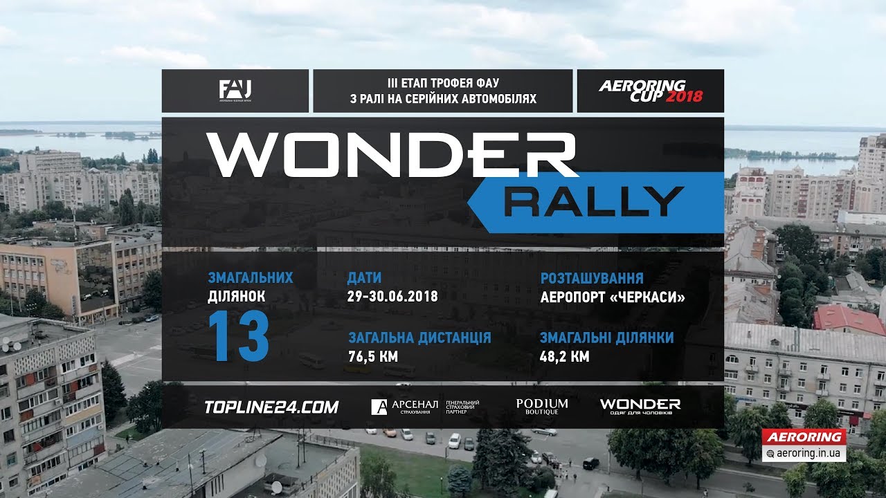 Обзор «WONDER Rally», 29-30 июня, Черкассы
