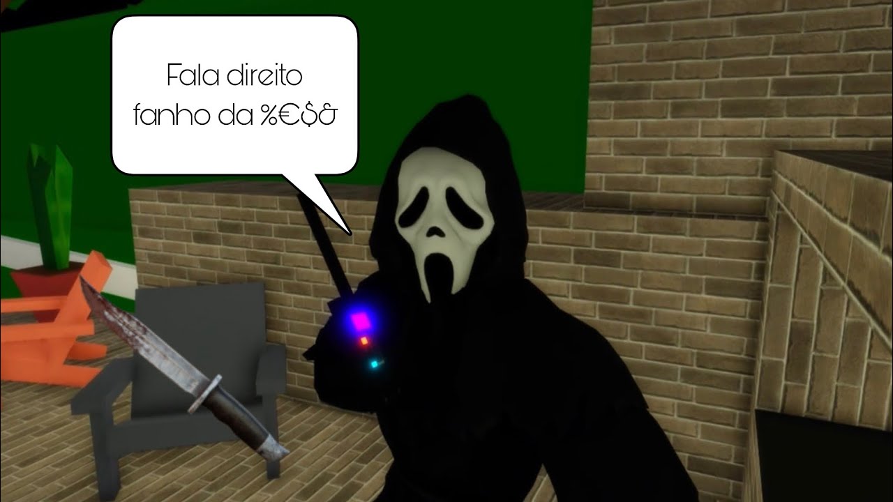 FANHO RECEBE LIGAÇÃO DO GHOSTFACE no ROBLOX - momentos engraçados Roblox 