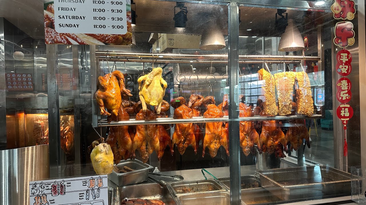 Экскурсия: фуд-корт Alley 51 Food Hall и супермаркет Super G в Пайнвилле, Северная Каролина.