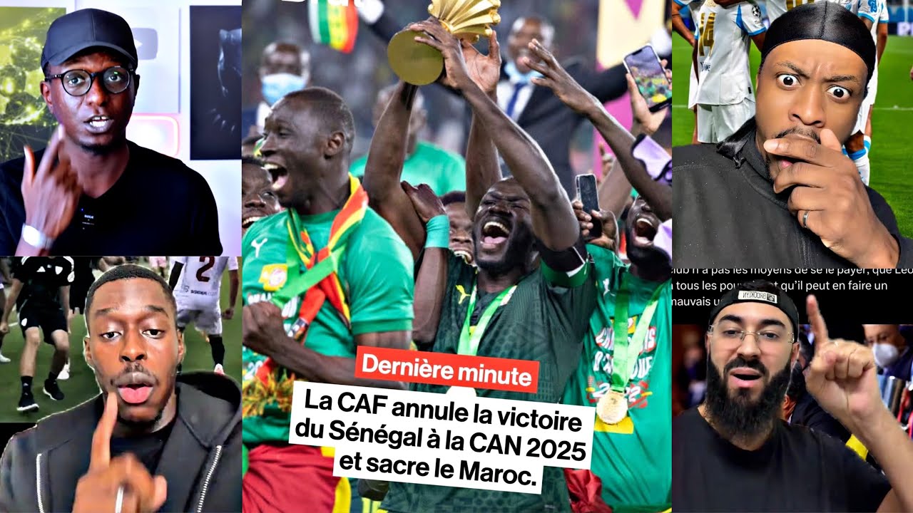 🚨😱INCROYABLE : La CAF annule la victoire du Sénégal à la CAN 2025 et sacre le Maroc🤯😱