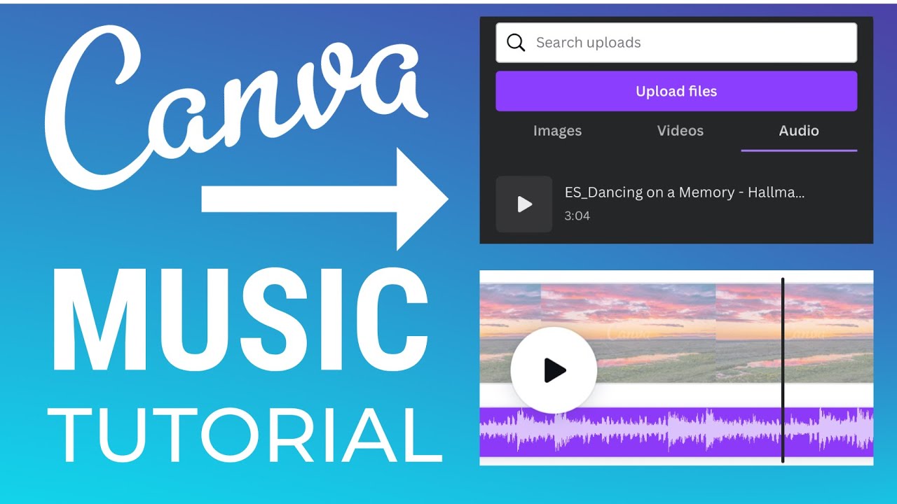 Как добавить музыку к видео в Canva Учебник