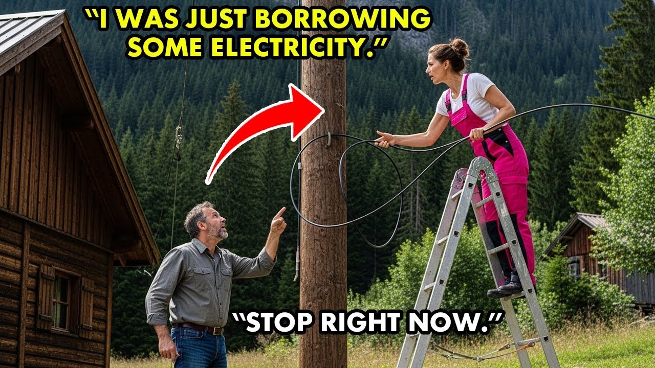 I Caught Karen Stealing Electricity From My Mountain Home — She Called Cops When I Confronted Her!