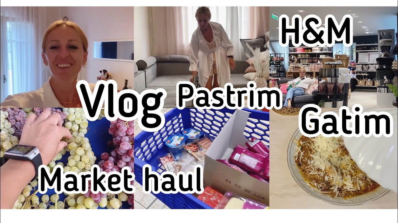 Vlog/ Fund pushimet/ Pastrim/ Market haul/ H&M/ Vlog me Elin//