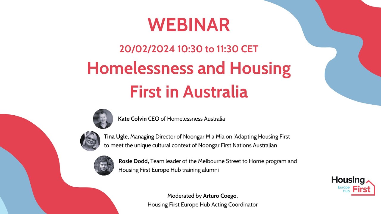 Homelessness and Housing First in Australia