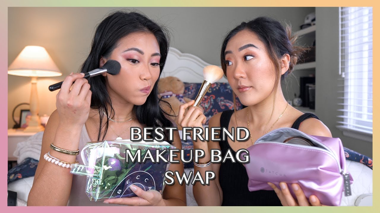 Makeup Bag Swap with my Best Friend! | Christine Le