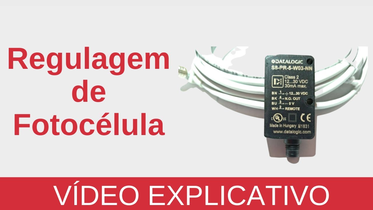 Vídeo Explicativo - Regulagem de Fotocélula