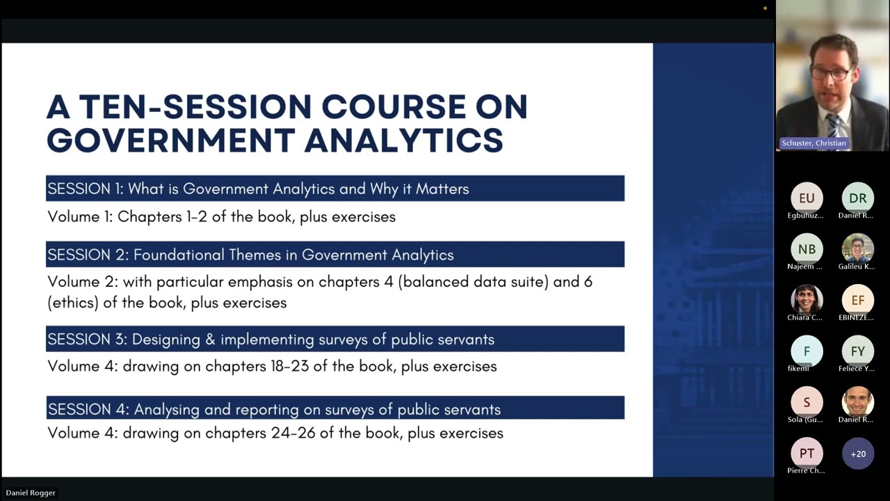 How to Teach Government Analytics | Seminar Recording