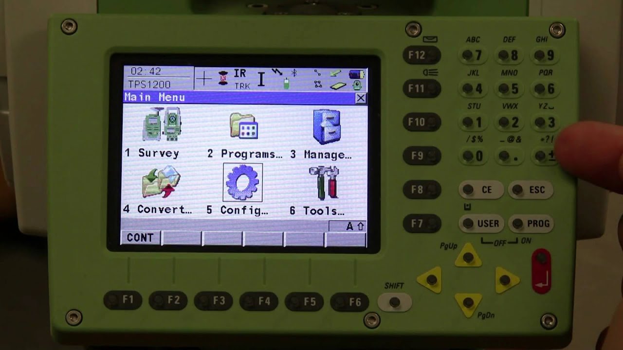 Leica 1205 Robotic Total Station .mpg - Part 4