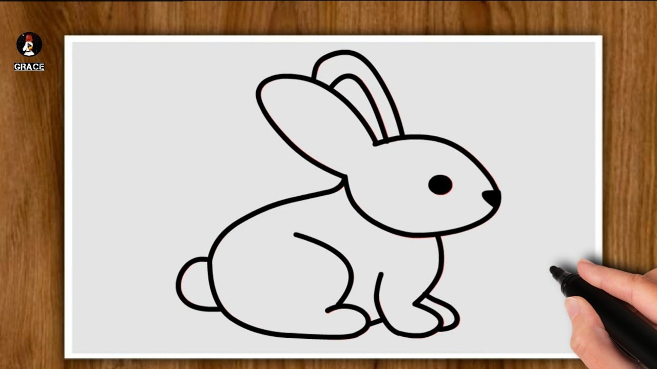 COME DISEGNARE UN CONIGLIO - Tutorial Perfetto Per Principianti ❤️ (FACILE 😊)