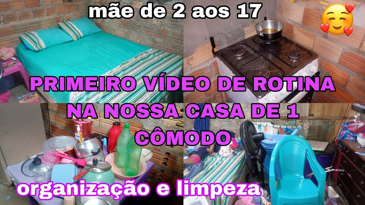 PRIMEIRO VÍDEO DE ROTINA NA NOSSA CASINHA DE 1 CÔMODO-FELIZ 2026