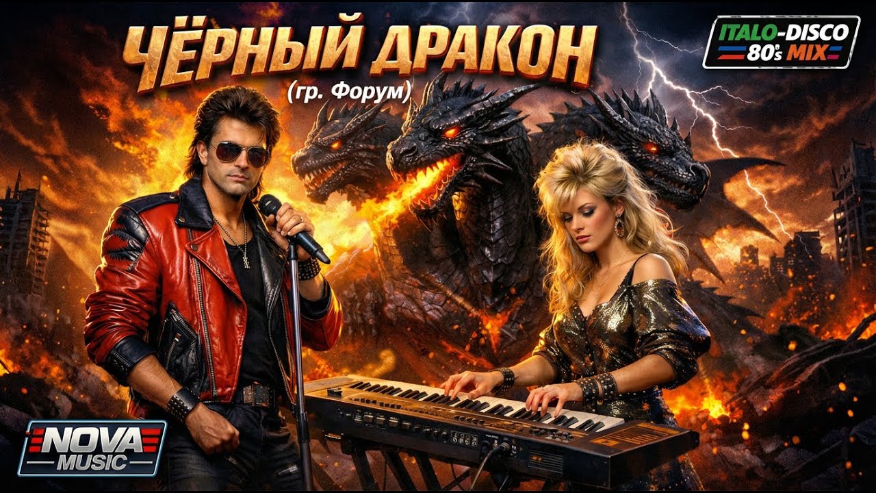Чёрный дракон (группа Форум)/ Танцевальная версия в стиле диско 80-х / Italo-Disco 80s MIX /