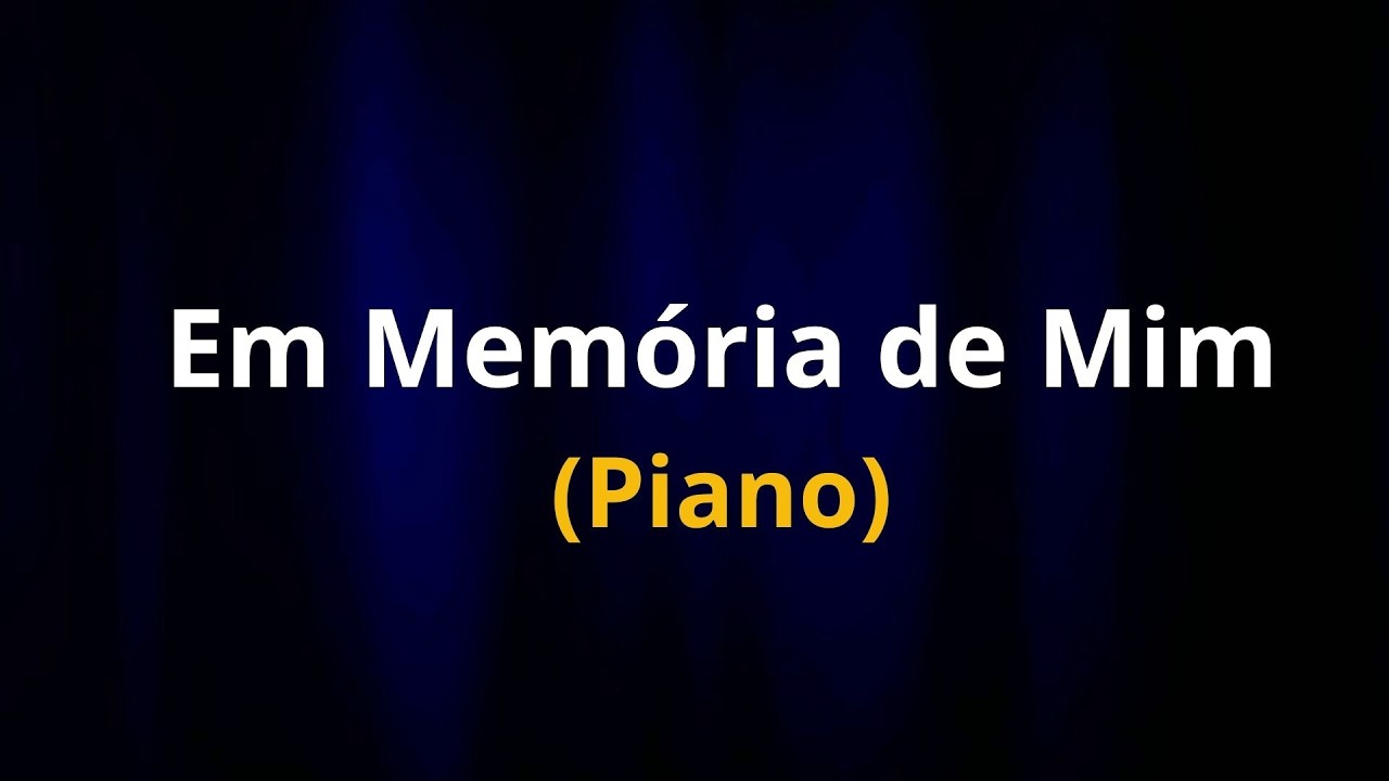 Fernando Rodrigues - Em Memória de Mim (Piano)