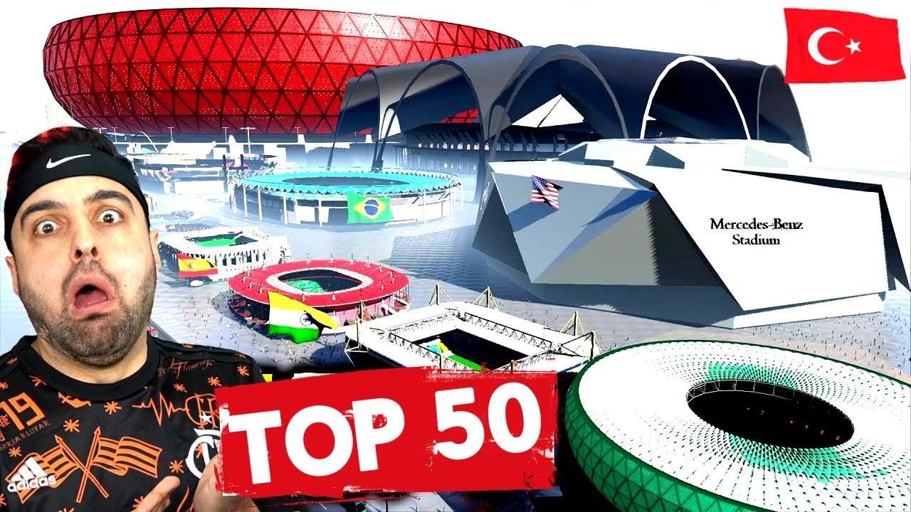DÜNYANIN EN BÜYÜK 50 FUTBOL STADYUMU ! TÜRKİYEDE VAR !!!