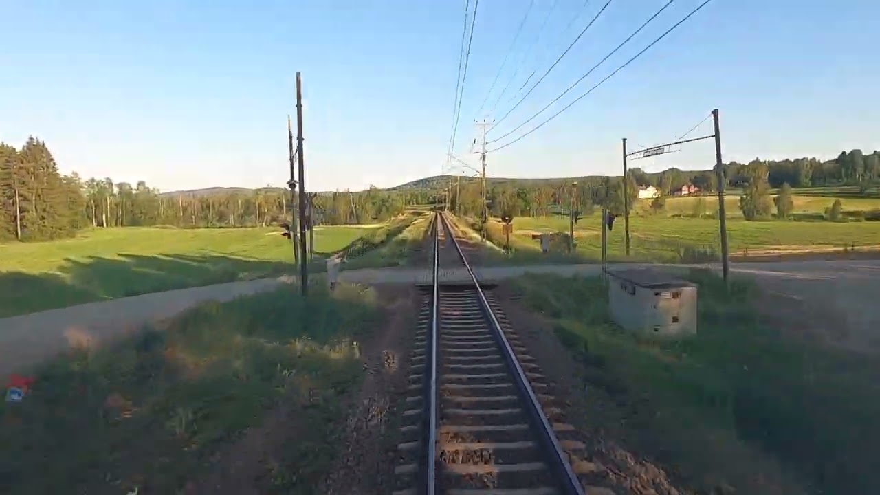 Ljusdal-Storvik från förarplats / Cabinerit / Führerstandsmitfahrt