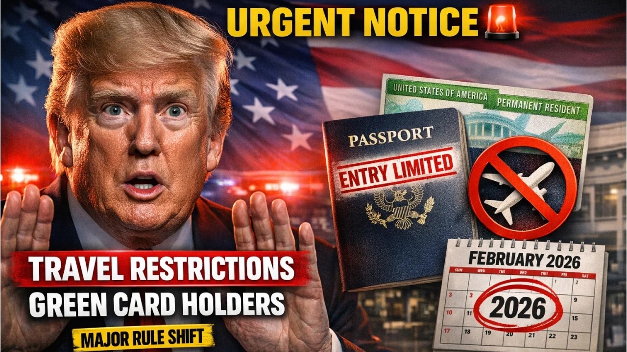 ⚠️ URGENT NOTICE! New Travel Restrictions for Green Card Holders FEBRUARY 2026 - Major Rule Shift
