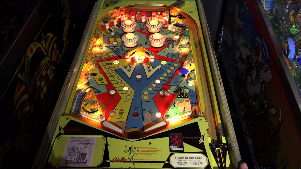 See Saw (Bally, 1970) Flipper Pinball