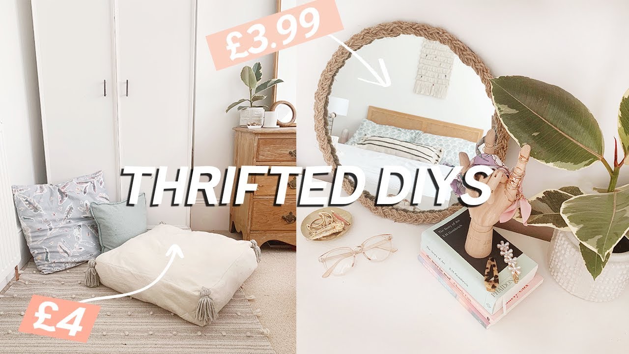 Thrifted Room Decor DIYs on a budget | Home Decor Ideas 2019