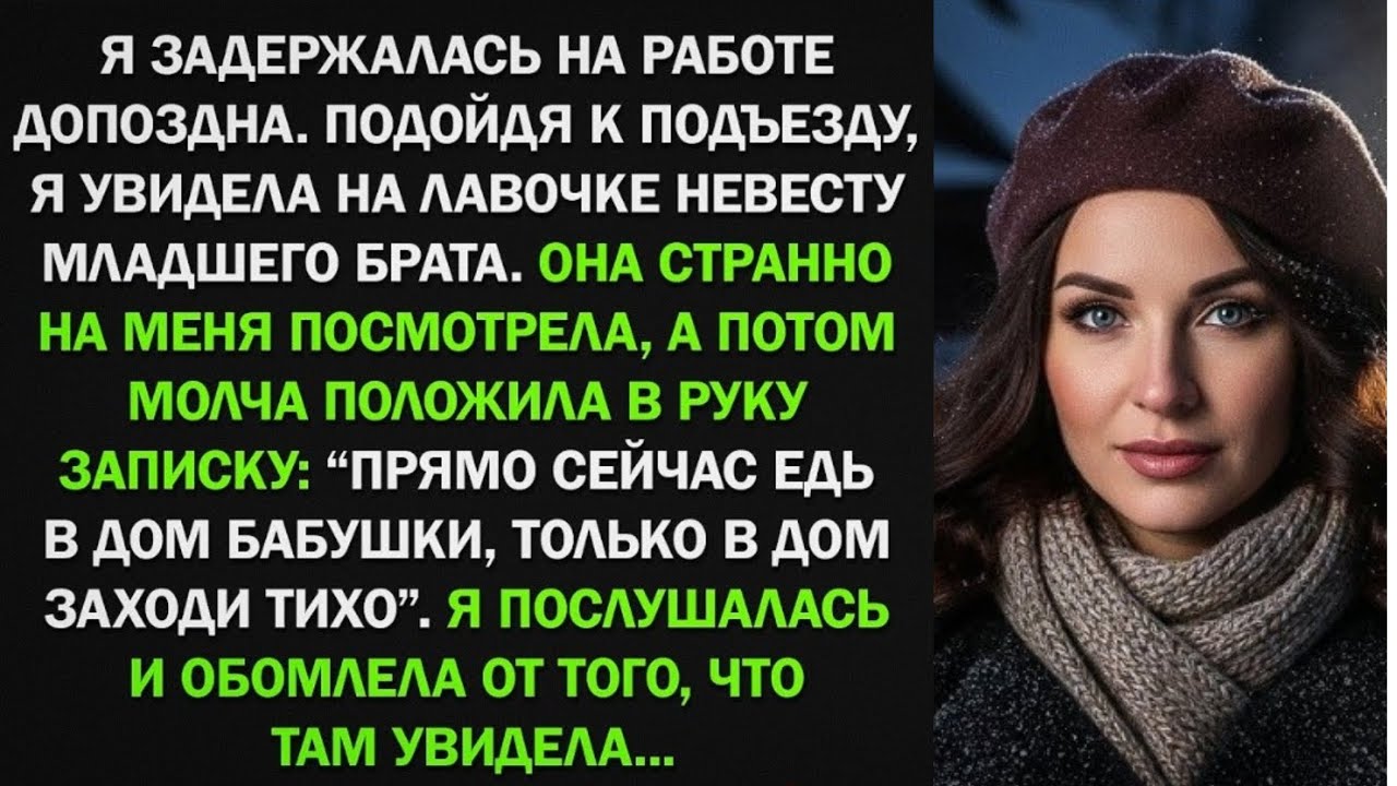 Невеста брата сунула мне записку: 