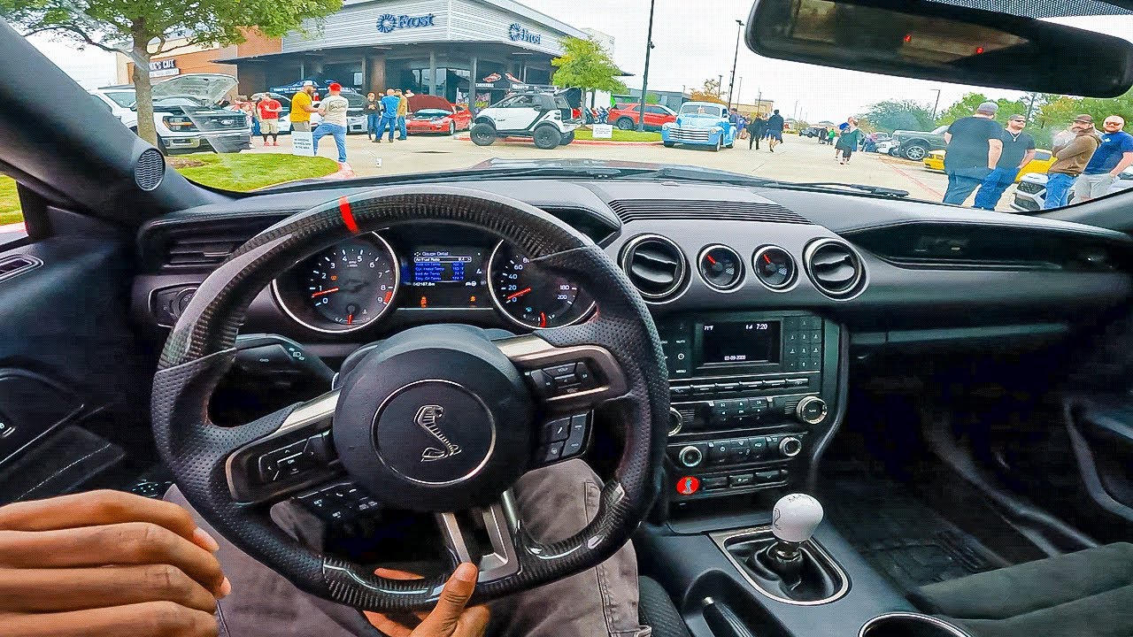 ПЕРВЫЕ МАШИНЫ И КОФЕ В МОЁМ 950-СИЛЬНОМ SHELBY GT350!!! (ВИД ОТ ГЛАЗ)