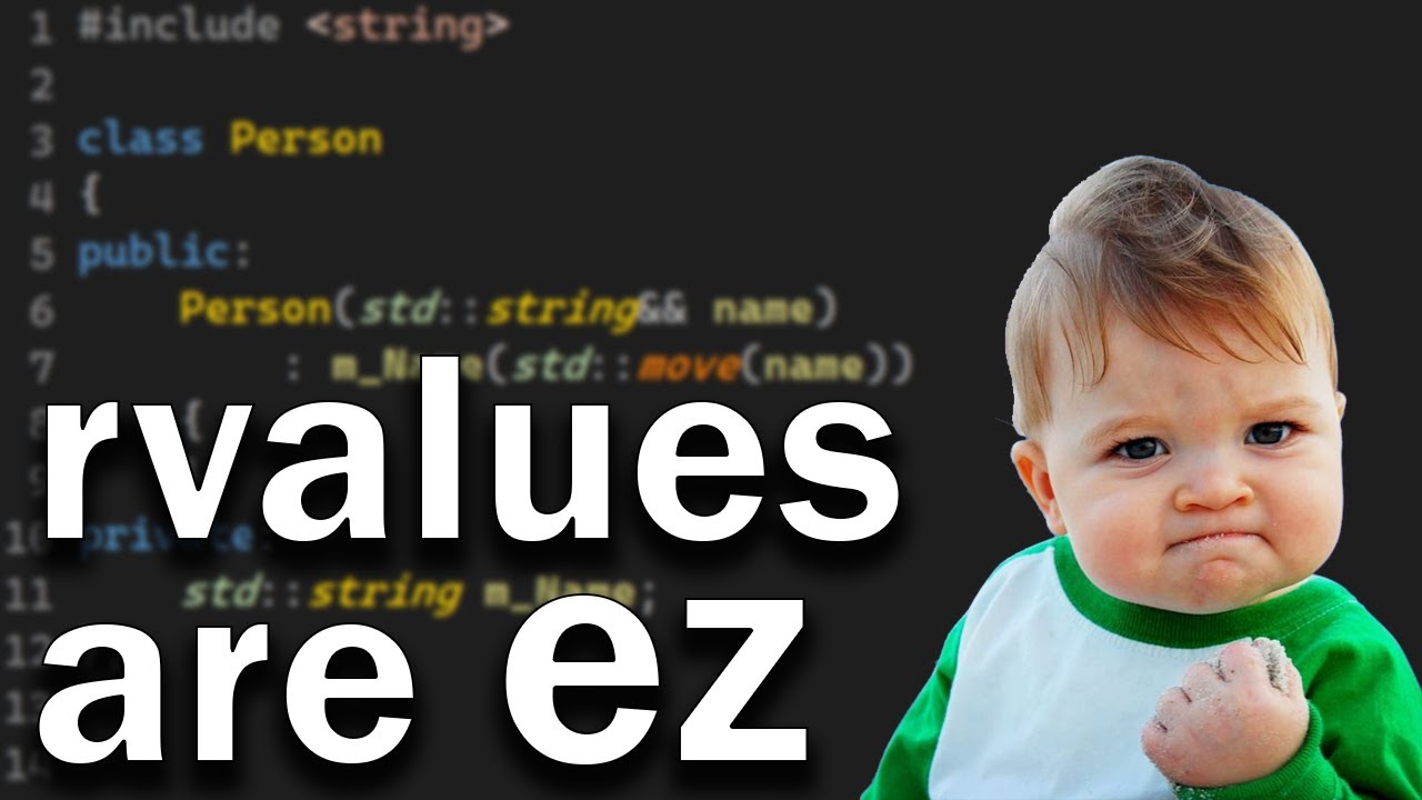 Почему вам все еще нужен std::move (даже с Rvalue-ссылками)