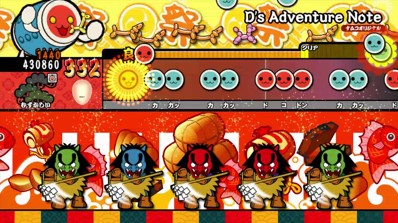 【太鼓の達人 Wii U2】D`s Adventure Note（むずかしい）【オート動画】