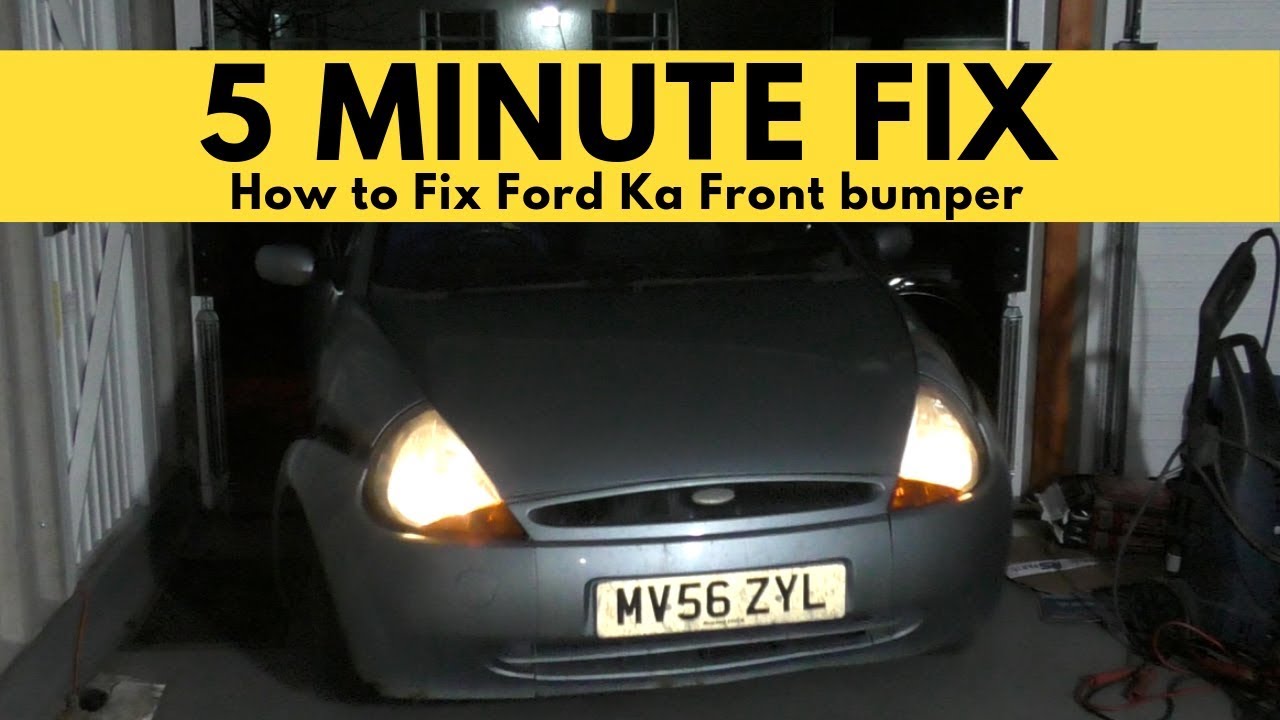 How to Fix Ford Ka Front bumper - in under 5 minutes