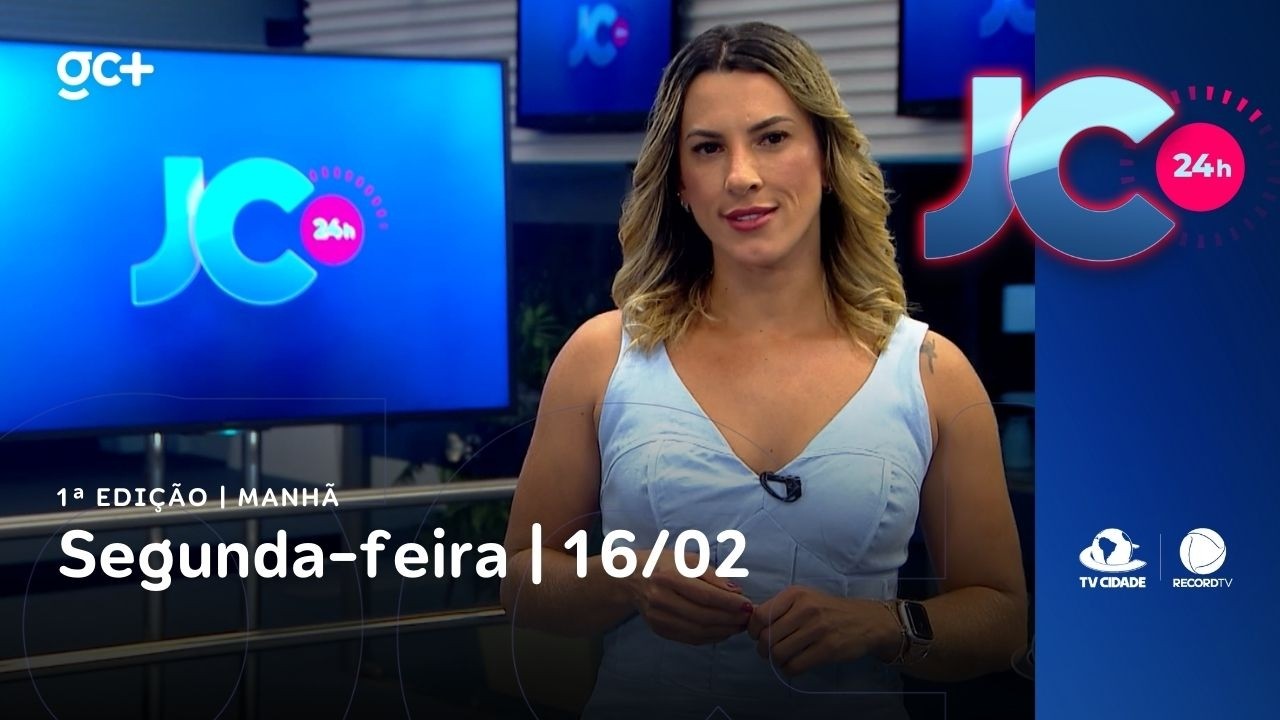 JC 24 horas | 1ª edição | Manhã | 16/02/2026 | Jornal da Cidade