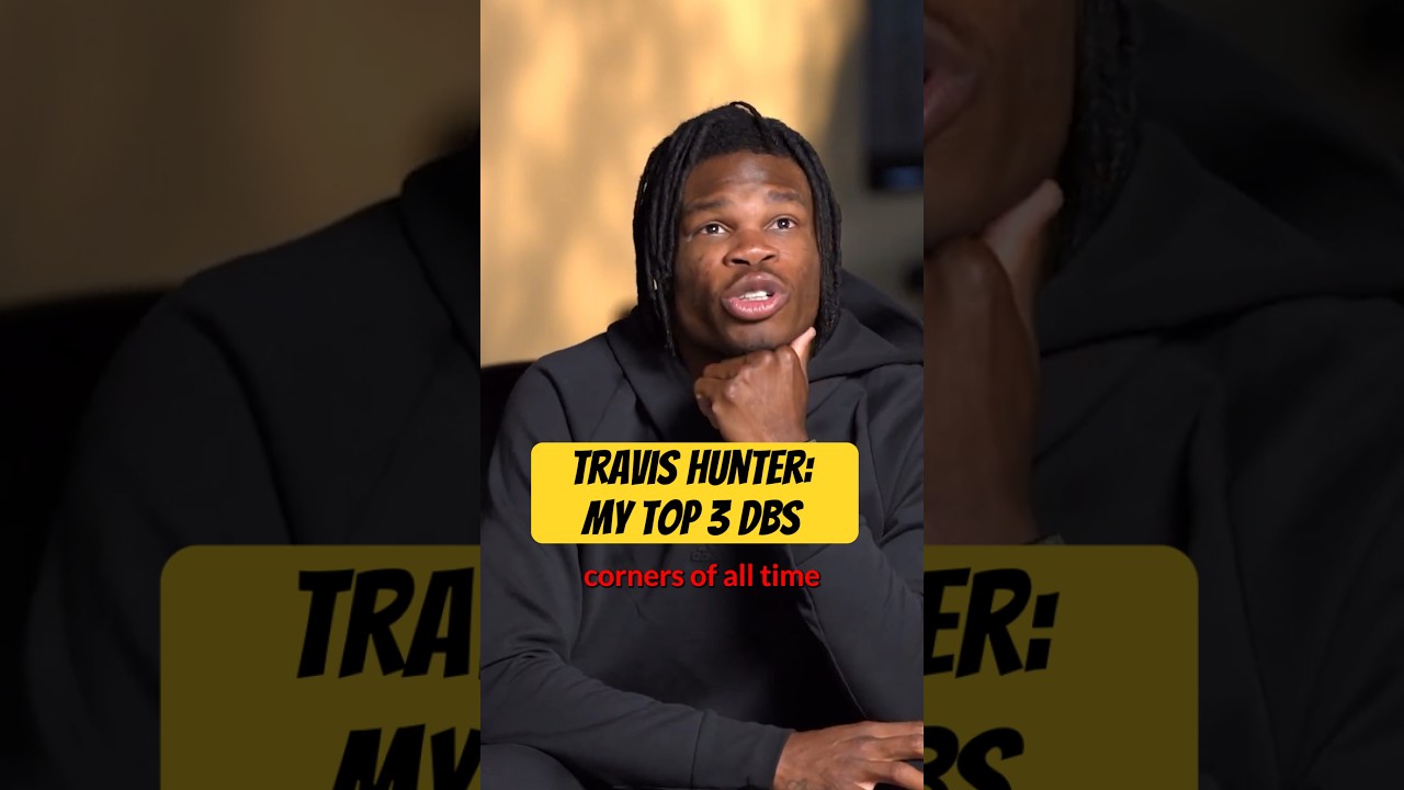 Travis Hunter names top 3 defensive backs of all time who he models his game after #nfl #football