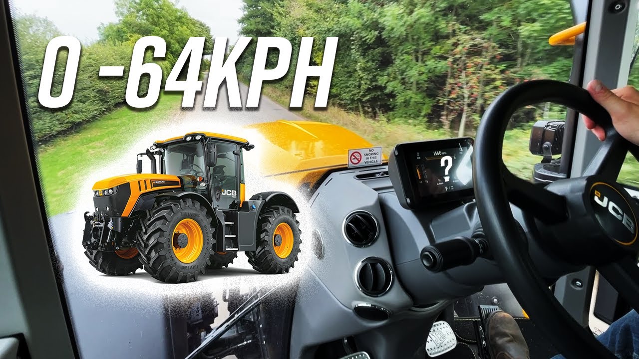 NEW JCB Fastrac ICON 4220 0-64kph | top speed (237HP)