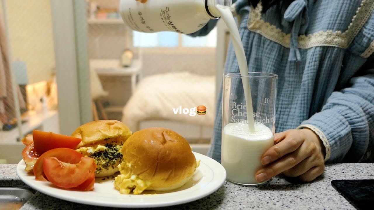 vlog | 바질페스토파스타🥗 에그마요 만들고 장미꽃 손질, 점심도시락 싸기, 봄맞이 이불교체, 후추랑 취미생활 즐기는 소소한 일상