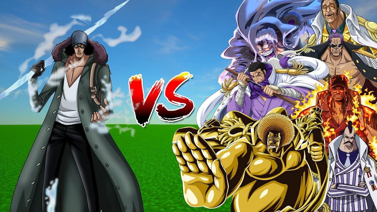 Kuzan Aokiji Vs Marine Admirals