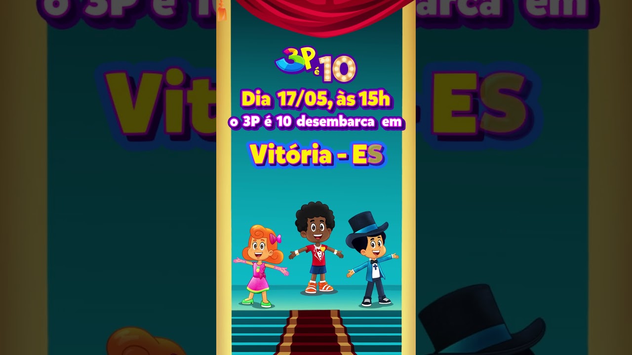 Alô Vitória - ES! O 3P é 10 está chegando por aí! Garanta já o seu ingresso!!