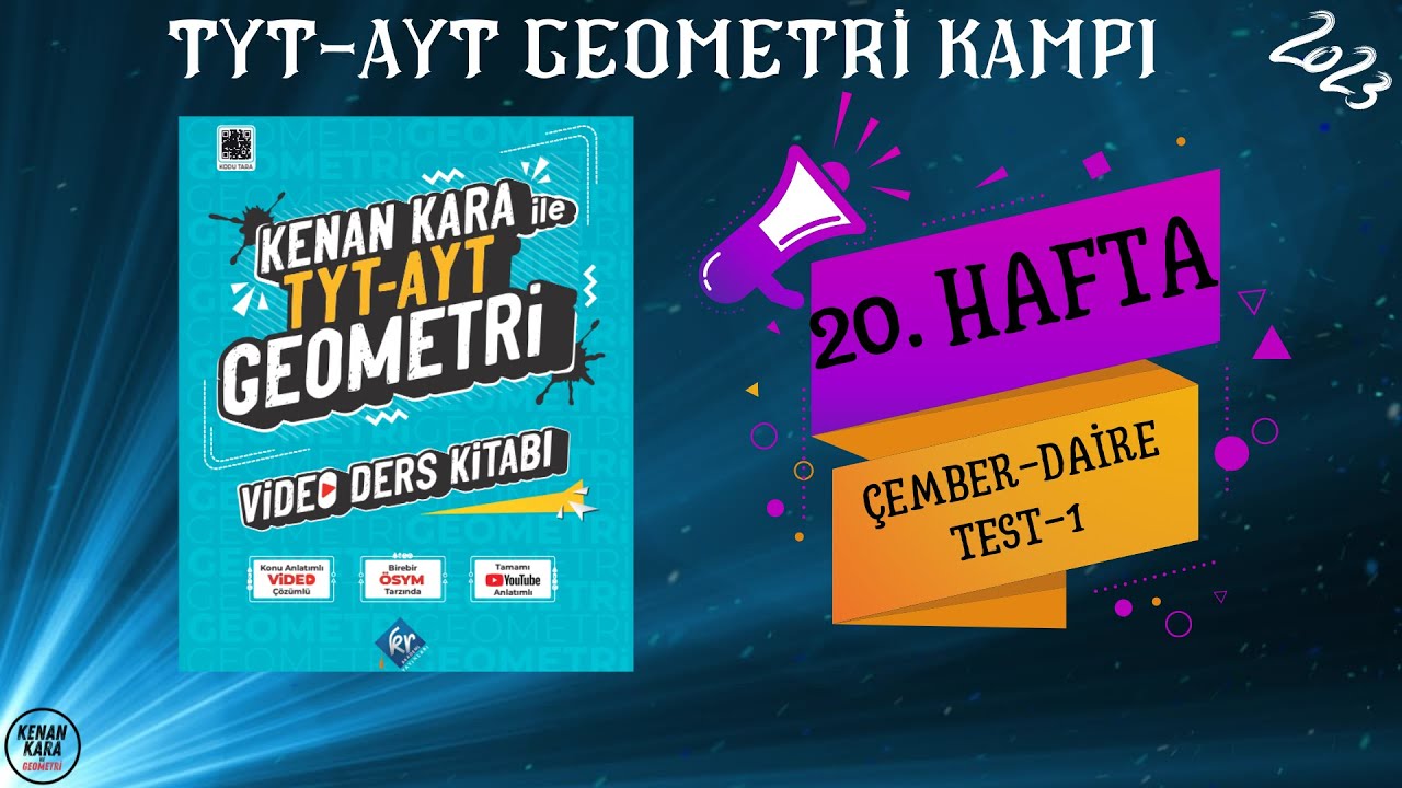 TEST-1 | ÇEMBER-DAİRE | TYT-AYT GEOMETRİ KONU ANLATIMI