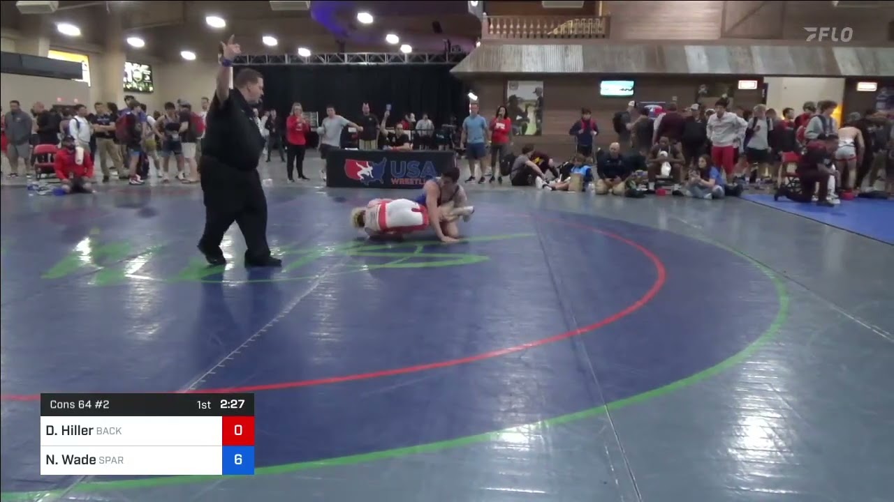 70 Kg Cons 64 #2 - Dylan Hiller, Backyard Bullies Wrestling Club Vs Nate Wade, Spartan Combat RTC