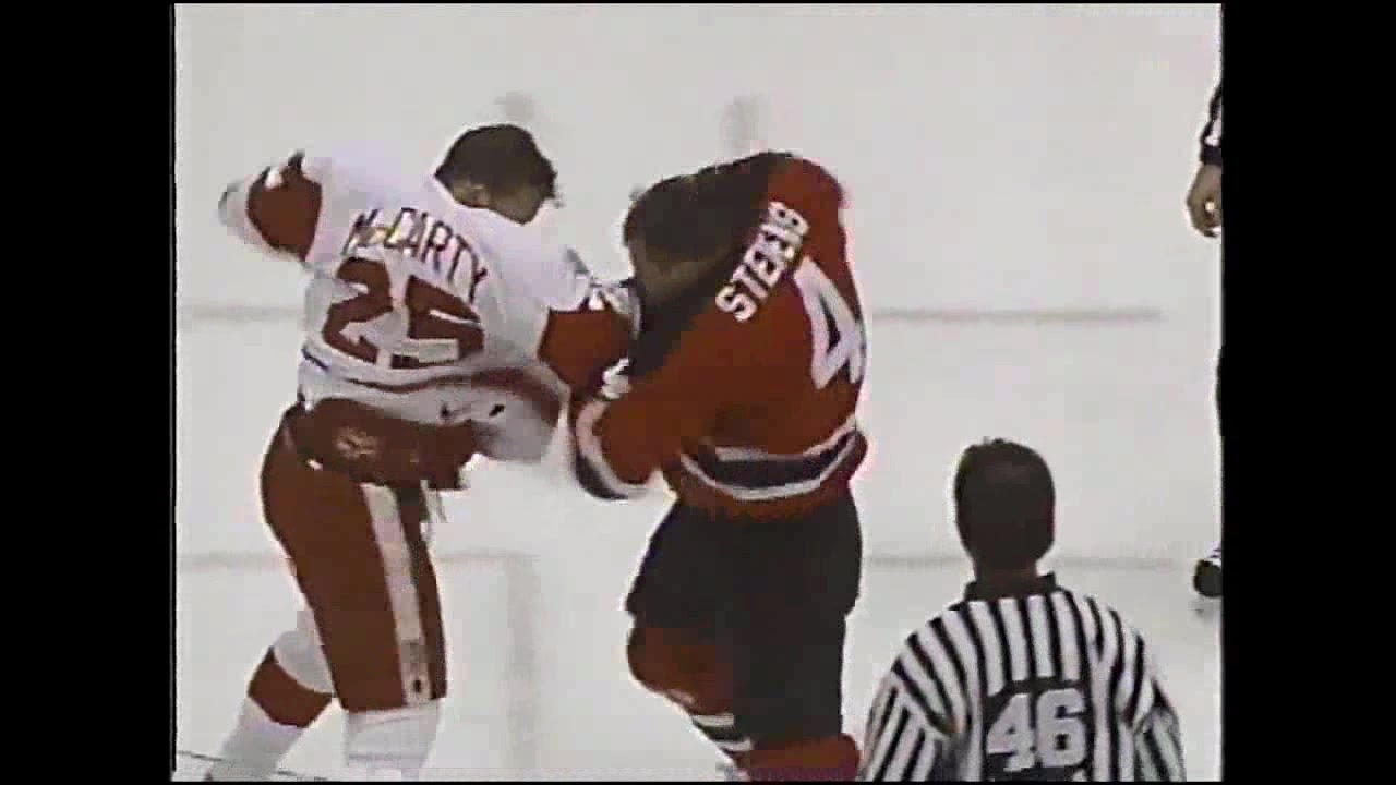 97/98 RS: NJ @ Det Highlights - 12/19/97 (Brown Hat Trick)