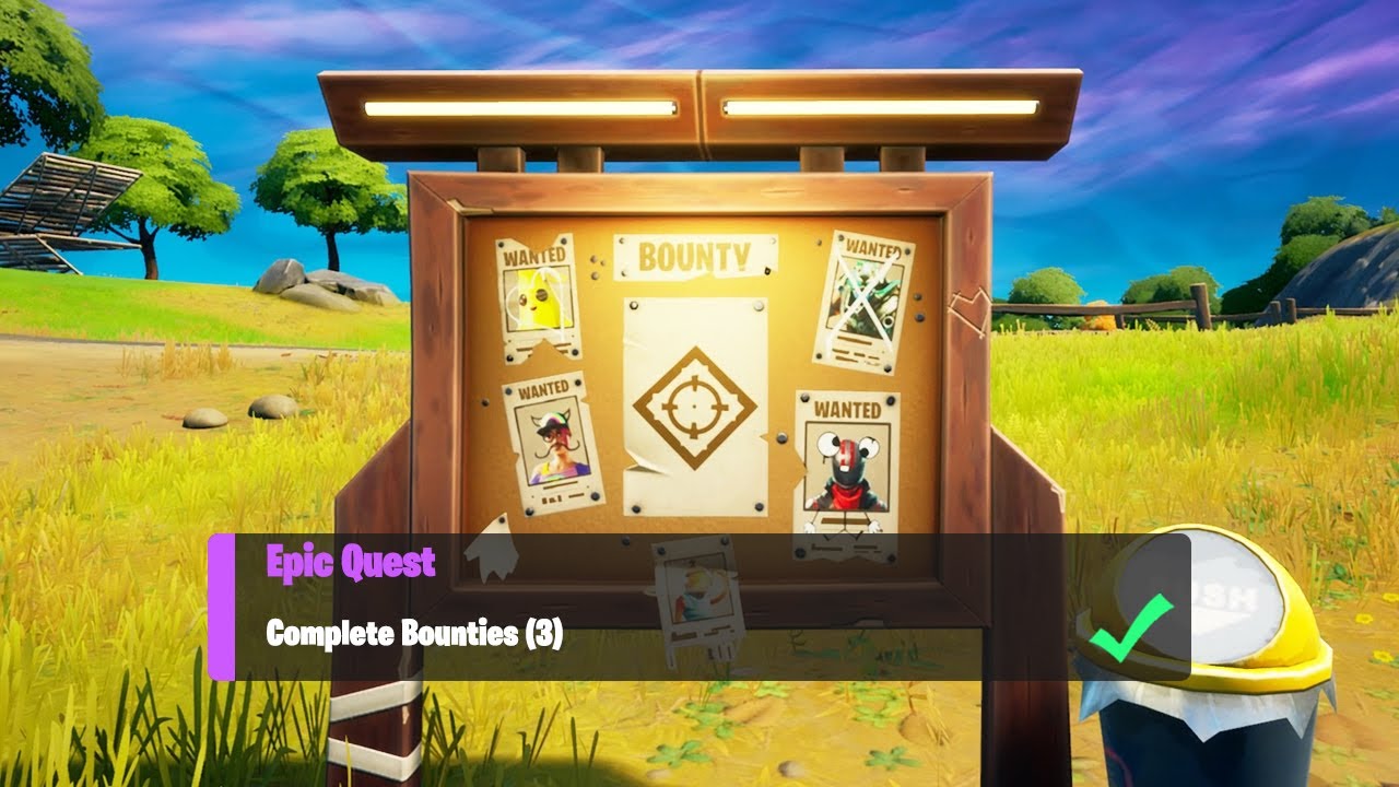 Complete Bounties (3) - Fortnite Week 6 Epic Quests