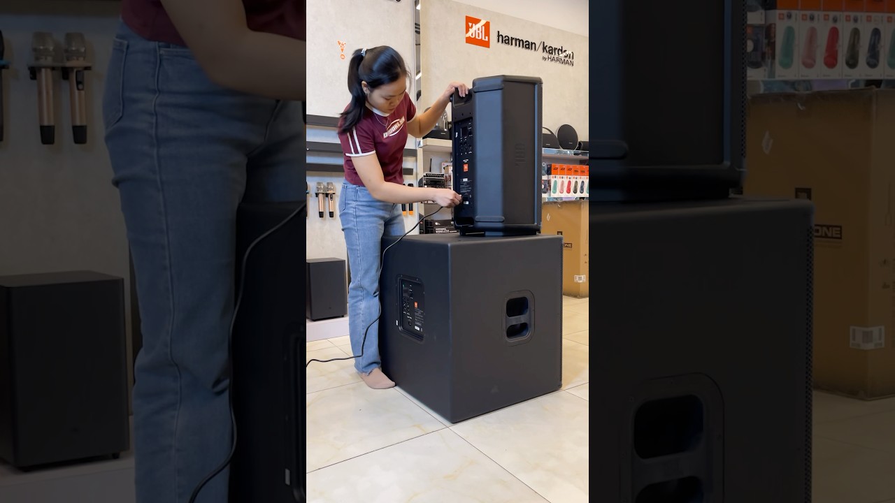 Easy cable connection for JBL EON 700 Series!  #JBL #youtube #bluetoothspeaker #shorts #viralshort