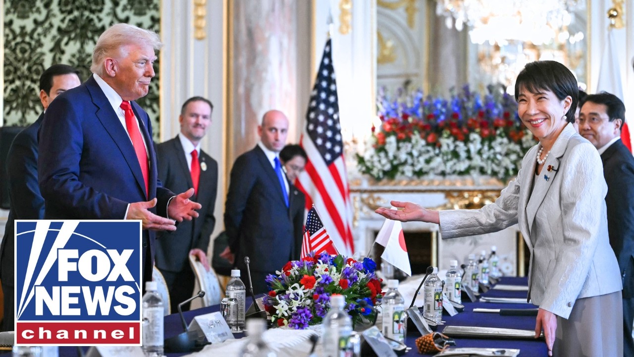 WATCH: Trump's first meeting with new Japanese prime minister