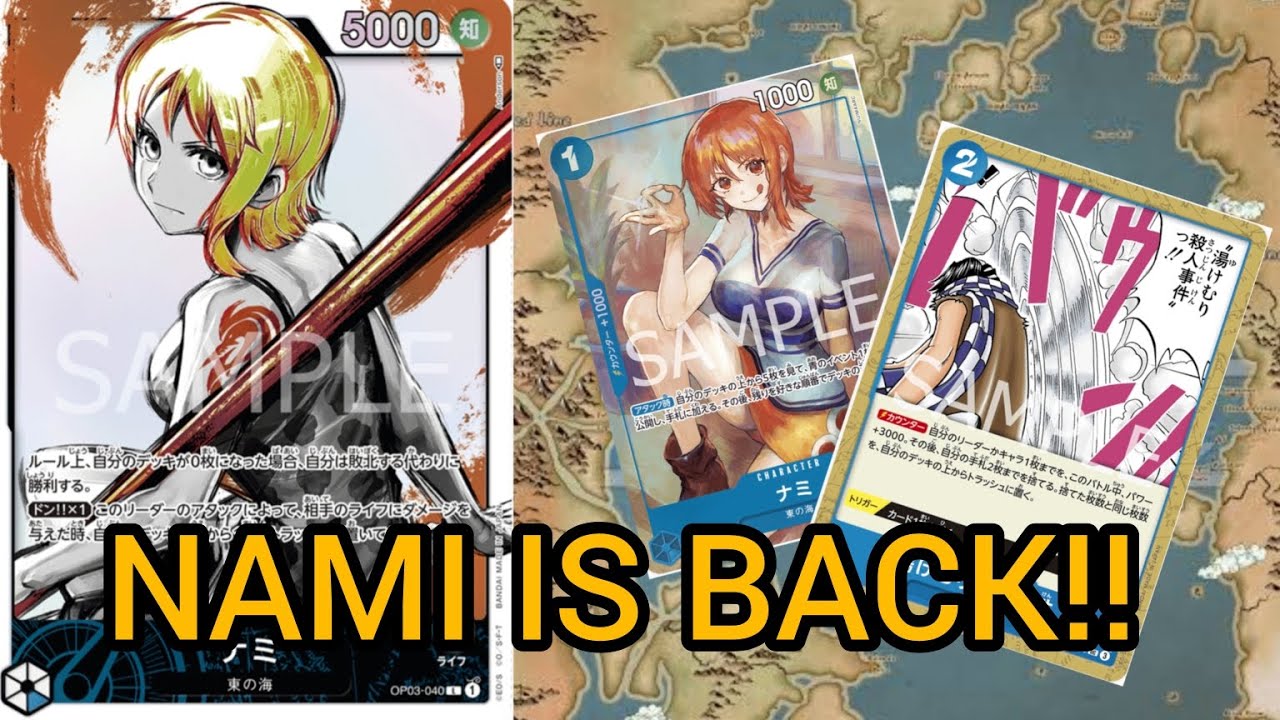 [OP09 Format] Blue Nami VS Purple/Black Luffy #onepiece #onepiececardgame #allblue