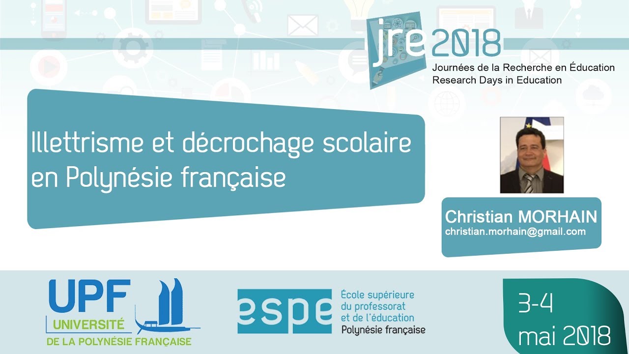 Christian Morhain - Illettrisme et décrochage scolaire en Polynésie française