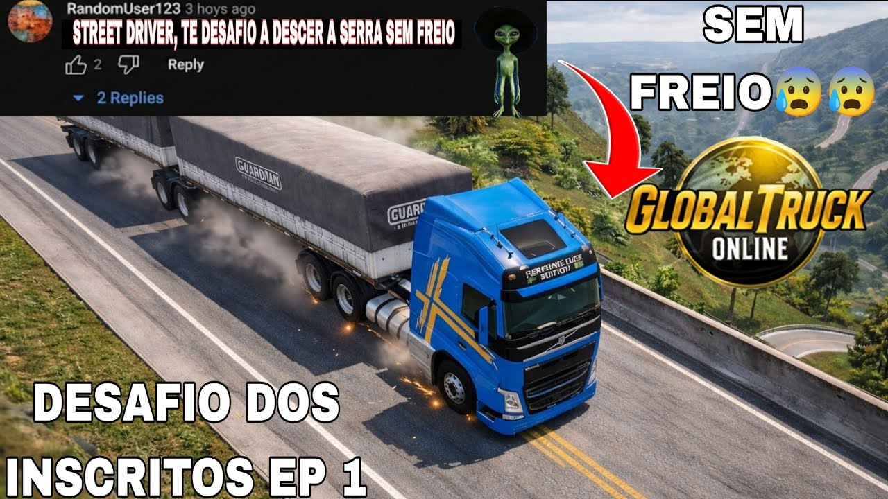 EU ACEITO QUALQUER DESAFIO DE VOCÊS NO GLOBAL TRUCK ONLINE!