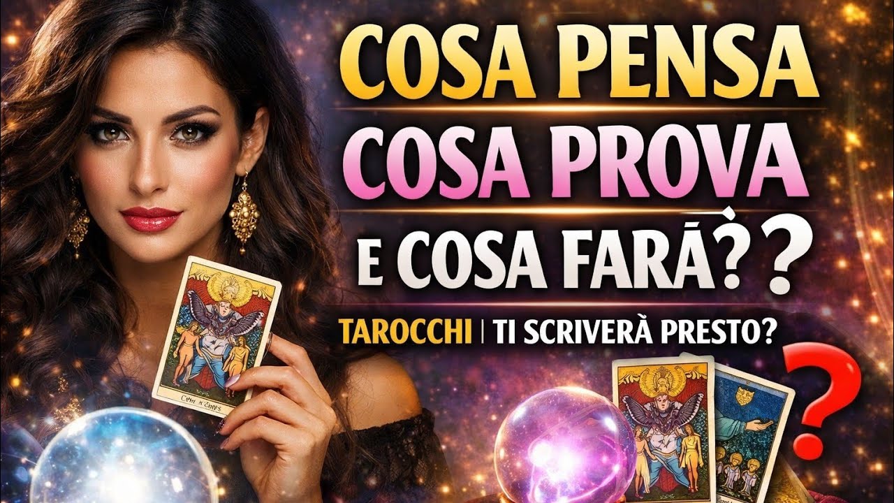 Cosa Pensa, Cosa Prova e Cosa Farà? 🔮 Tarocchi | Ti Scriverà Presto? #tarocchi 