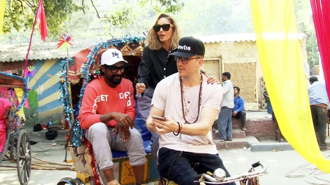 Robert Hoffman Meet Remo D'souza On The Sets Of A Song Shoot