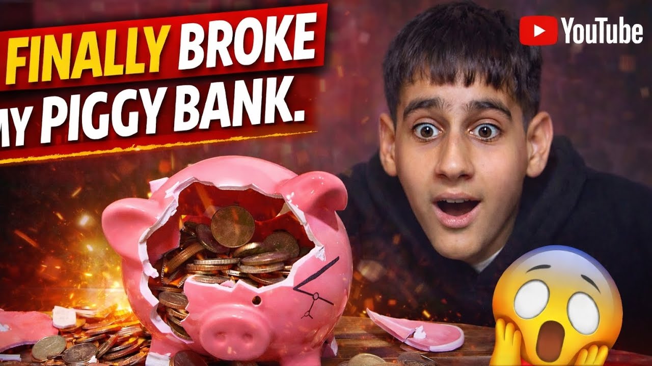 I Couldn’t Wait Anymore… Broke My Piggy Bank!🤑🤑