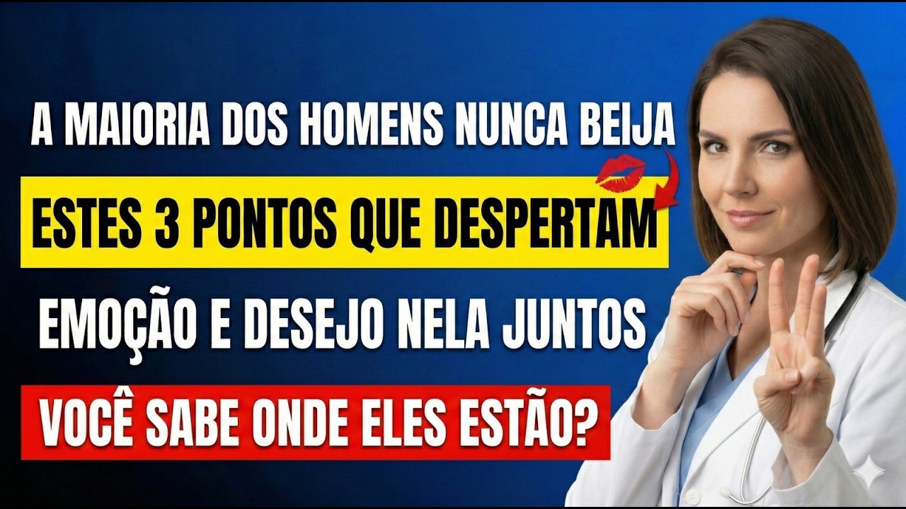 3 pontos de beijo que despertam intimidade emocional e física nas mulheres (urologista)