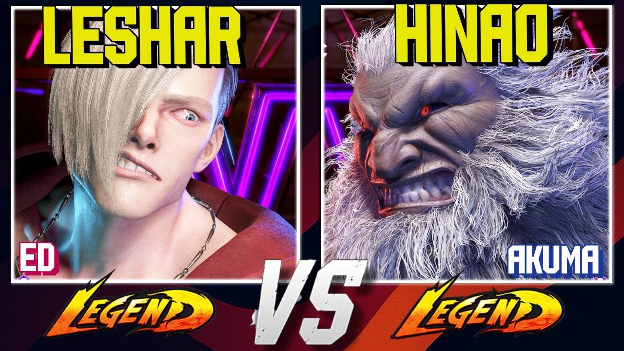 Leshar Ed vs Hinao Akuma | INSANE High Level SF6 Replay