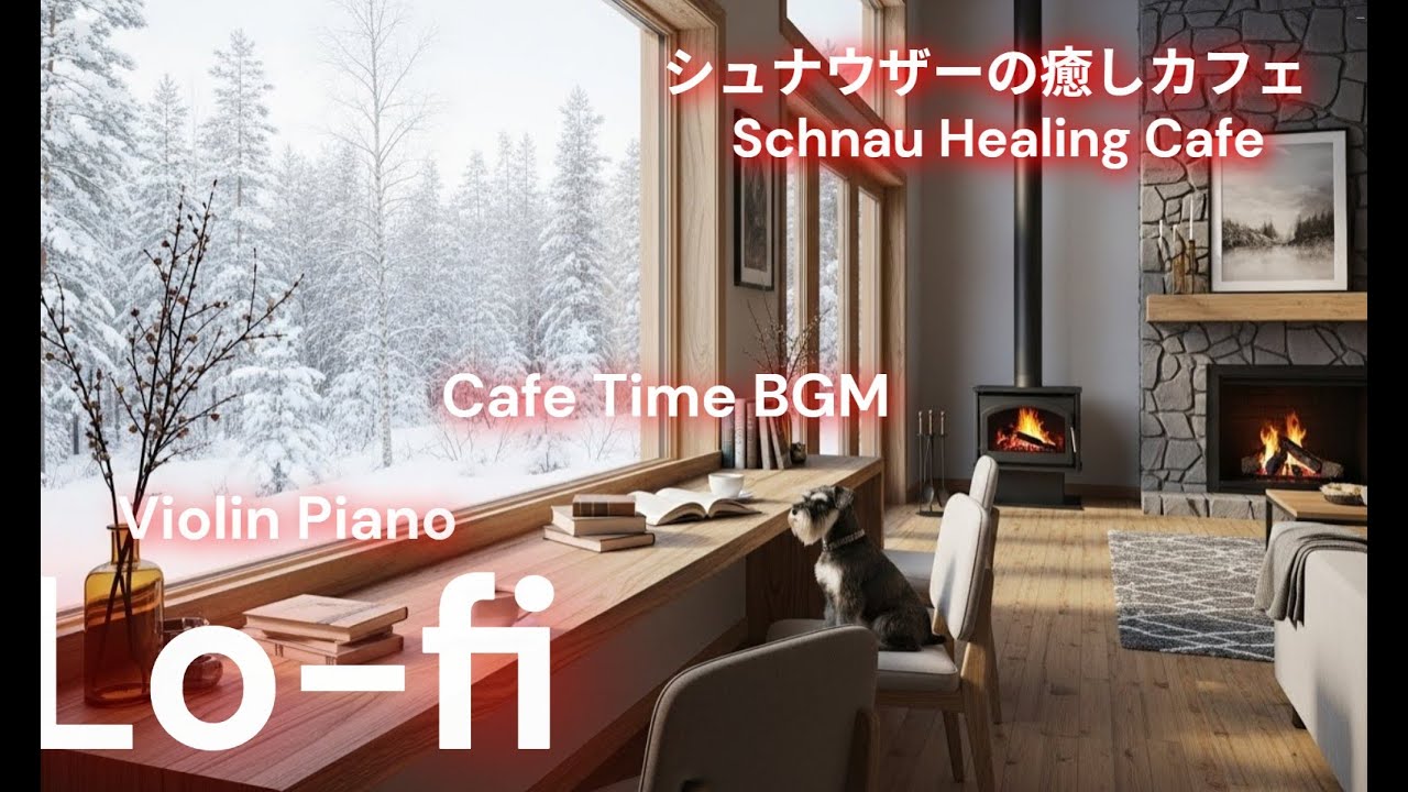 バイオリンとピアノのカフェ向きローファイBGM。Lo-fi background music with violin and piano, perfect for a cafe.