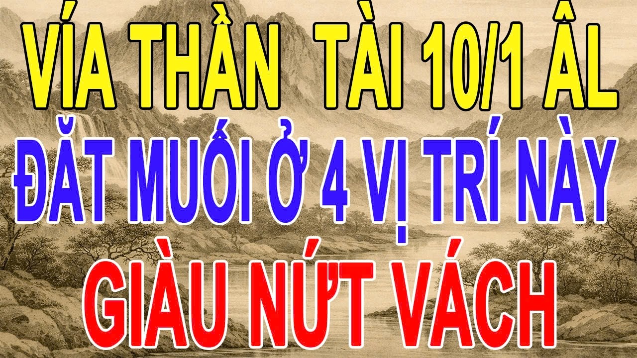 Ngày Vía Thần Tài 2026: Bí Mật 4 Vị Trí Đặt Muối, Tiền Vào Như Nước Sông Đà