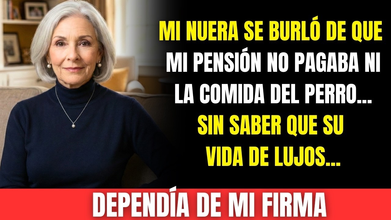 Mi nuera dijo que mi pensión no pagaba ni la comida del perro…No imaginaba lo que haría después.